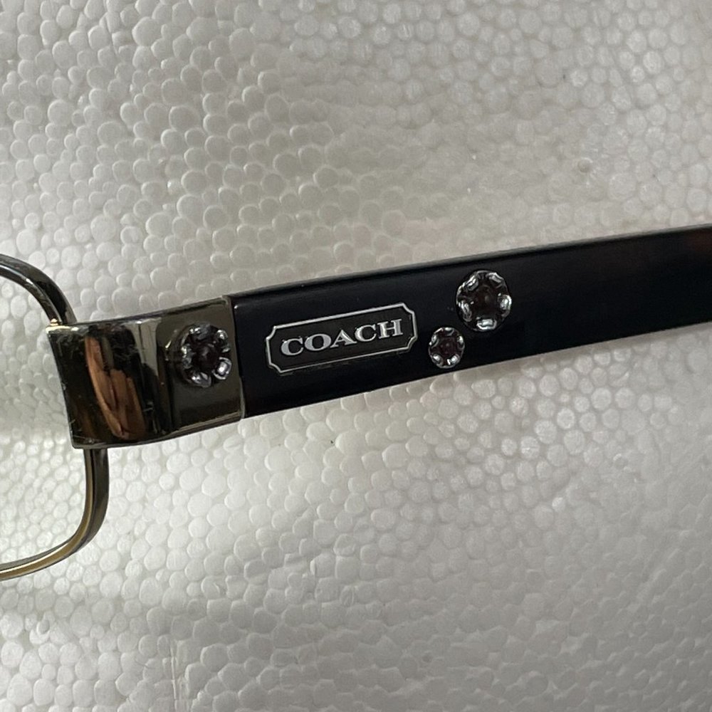 Coach Hc500 Silver-Metal Rectangular Glasses W To… - image 3